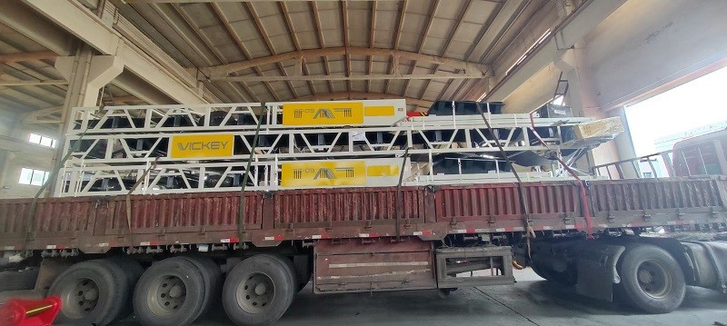 Portable Stacker Conveyor Shipped To Canada-VICKEY Portable Stacker Conveyor Shipped To Canada-VICKEY